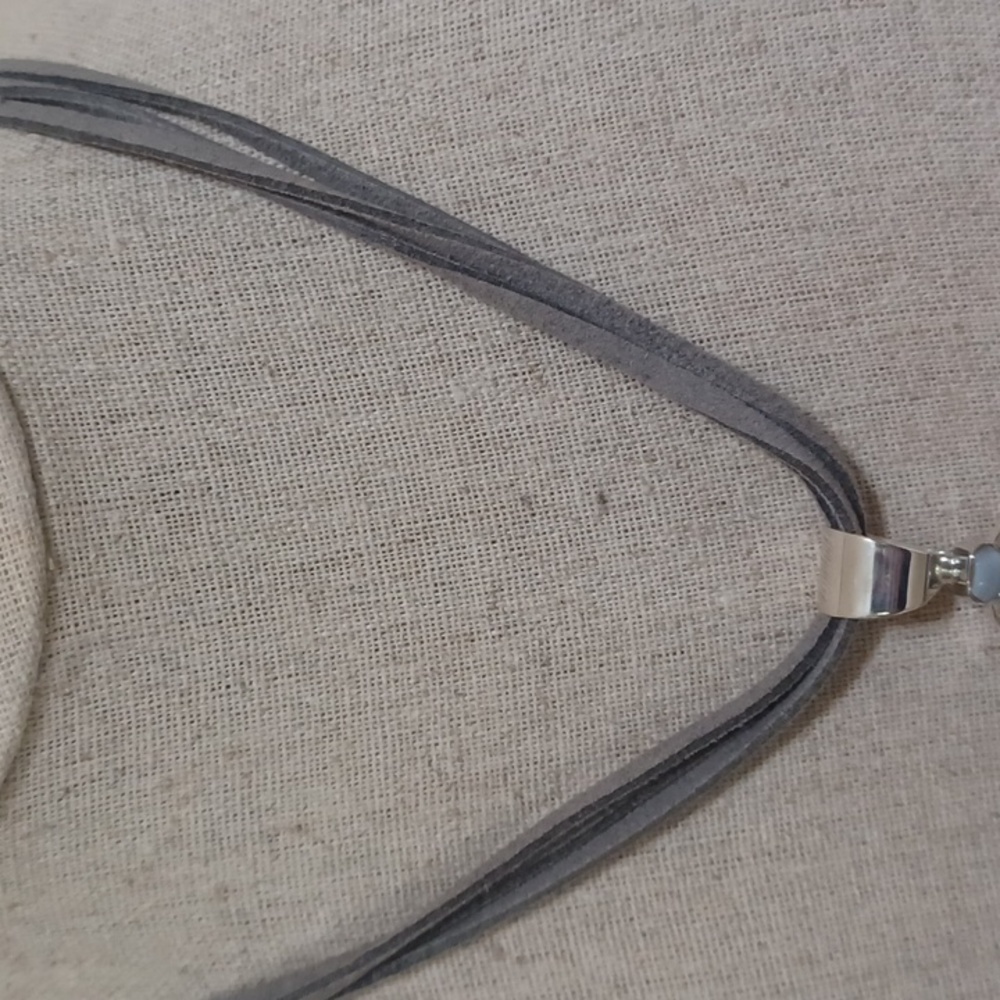 Jay King Lapis and Blue Agate Pendant with Suede Cord Necklace NEW - Picture 4 of 8